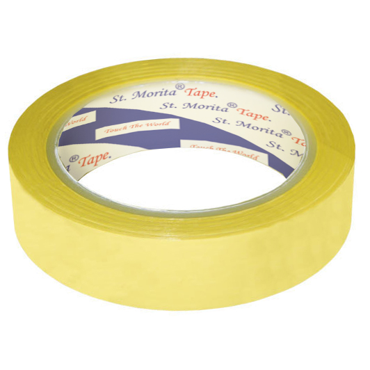 Double side tape Polyester yellow - acrylic